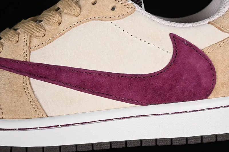 All Categories Air Jordan Jordan Series Basketball Shoes Air Jordan 1 Low Travis Scott x Air Jordan 1 Low OG AJ1 Joe 1 Reversed Overhook Joint Style Casual Sports Basketball Shoes DM7866-811